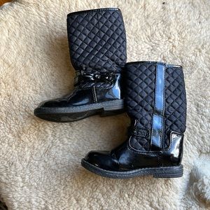 Little girl Bongo black boots size 7m